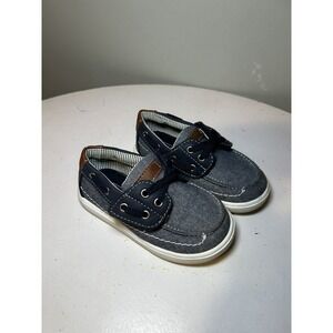 Max + Jake Boys Blue Boat Slip On Shoes Size 8M Kids Style Benny